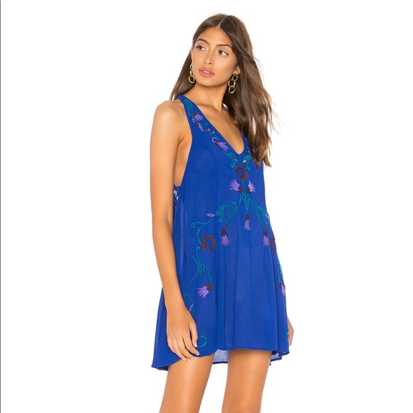 Free People Adelaide Festival Slip Dress in Rose/Blush Combo - Picture 2 of 16